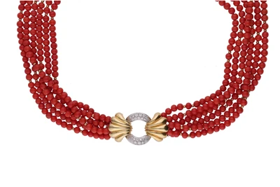 Collana di pietre e diamanti - Asta Preziosi Collana di pietre e diamanti - Asta Preziosi