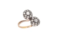 Anello contrarie' con diamanti - Asta Preziosi Anello contrarie' con diamanti - Asta Preziosi