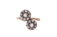 Anello contrarie' con diamanti - Asta Preziosi Anello contrarie' con diamanti - Asta Preziosi