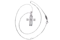 Collana e crocetta con diamanti - Asta Preziosi Collana e crocetta con diamanti - Asta Preziosi