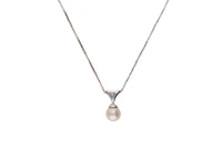 Collana e pendente con diamante e perla coltivata - Asta Preziosi Collana e pendente con diamante e perla coltivata - Asta Preziosi