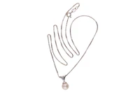 Collana e pendente con diamante e perla coltivata - Asta Preziosi Collana e pendente con diamante e perla coltivata - Asta Preziosi
