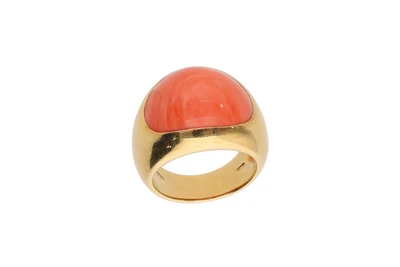 Anello con corallo - Asta Preziosi Anello con corallo - Asta Preziosi
