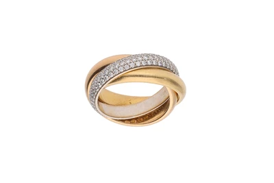 Cartier anello trinity con diamanti - Asta Preziosi Cartier anello trinity con diamanti - Asta Preziosi