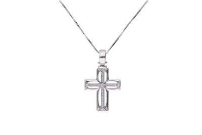 Collana e crocetta con diamanti - Asta Preziosi Collana e crocetta con diamanti - Asta Preziosi