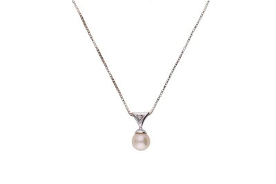 Collana e pendente con diamante e perla coltivata - Asta Preziosi Collana e pendente con diamante e perla coltivata - Asta Preziosi