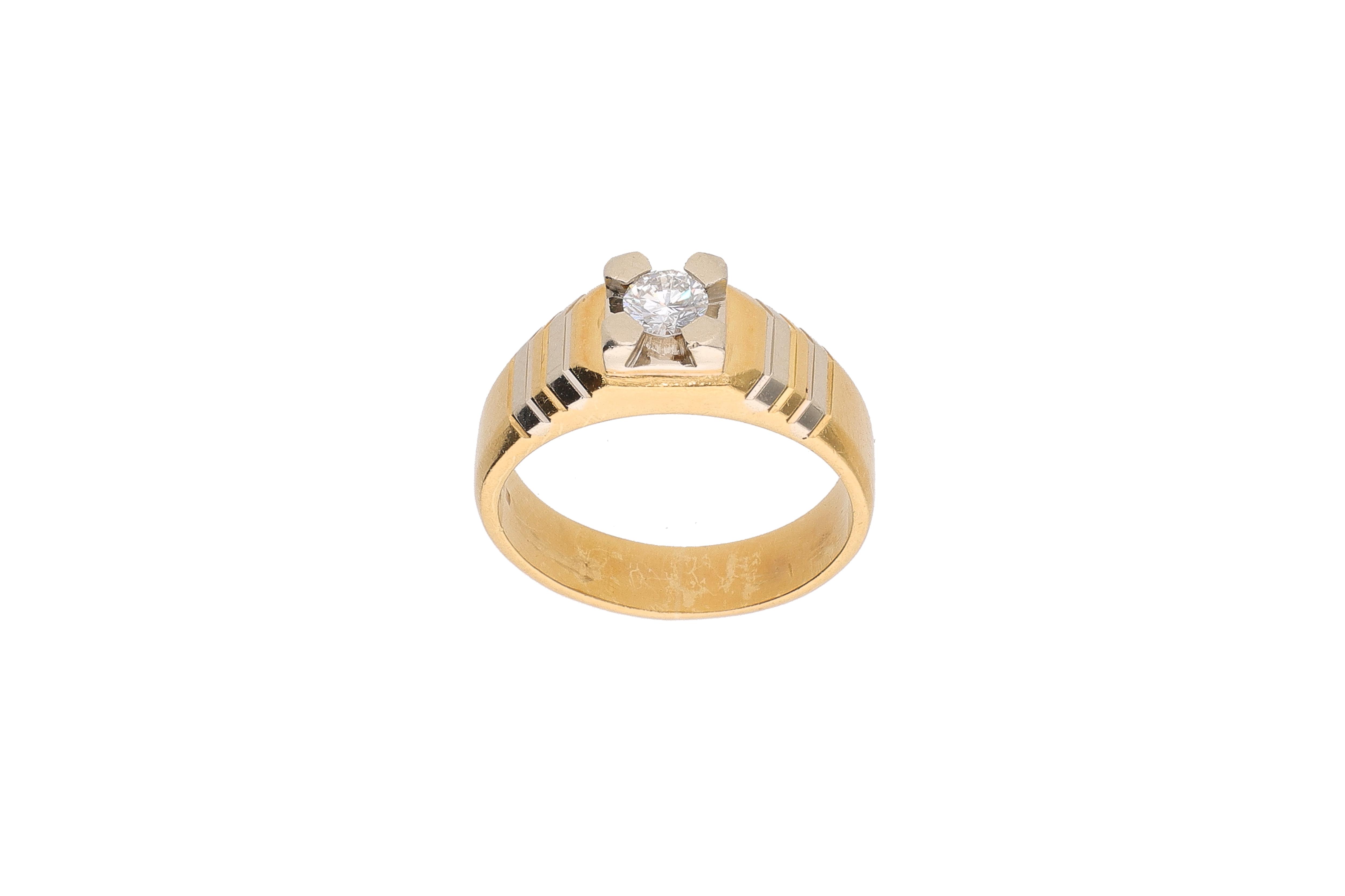 Anello con diamante - Asta Preziosi