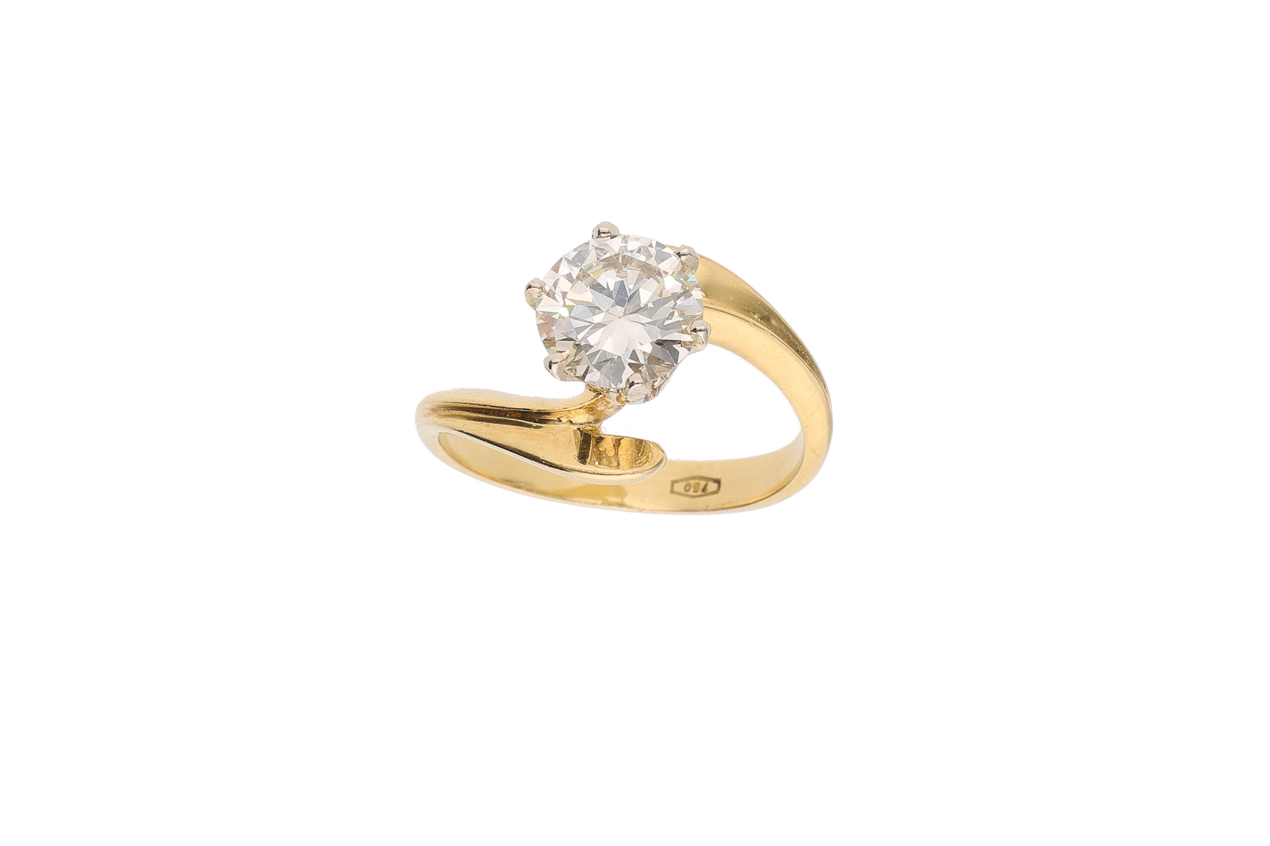 Anello con diamante - Asta Preziosi