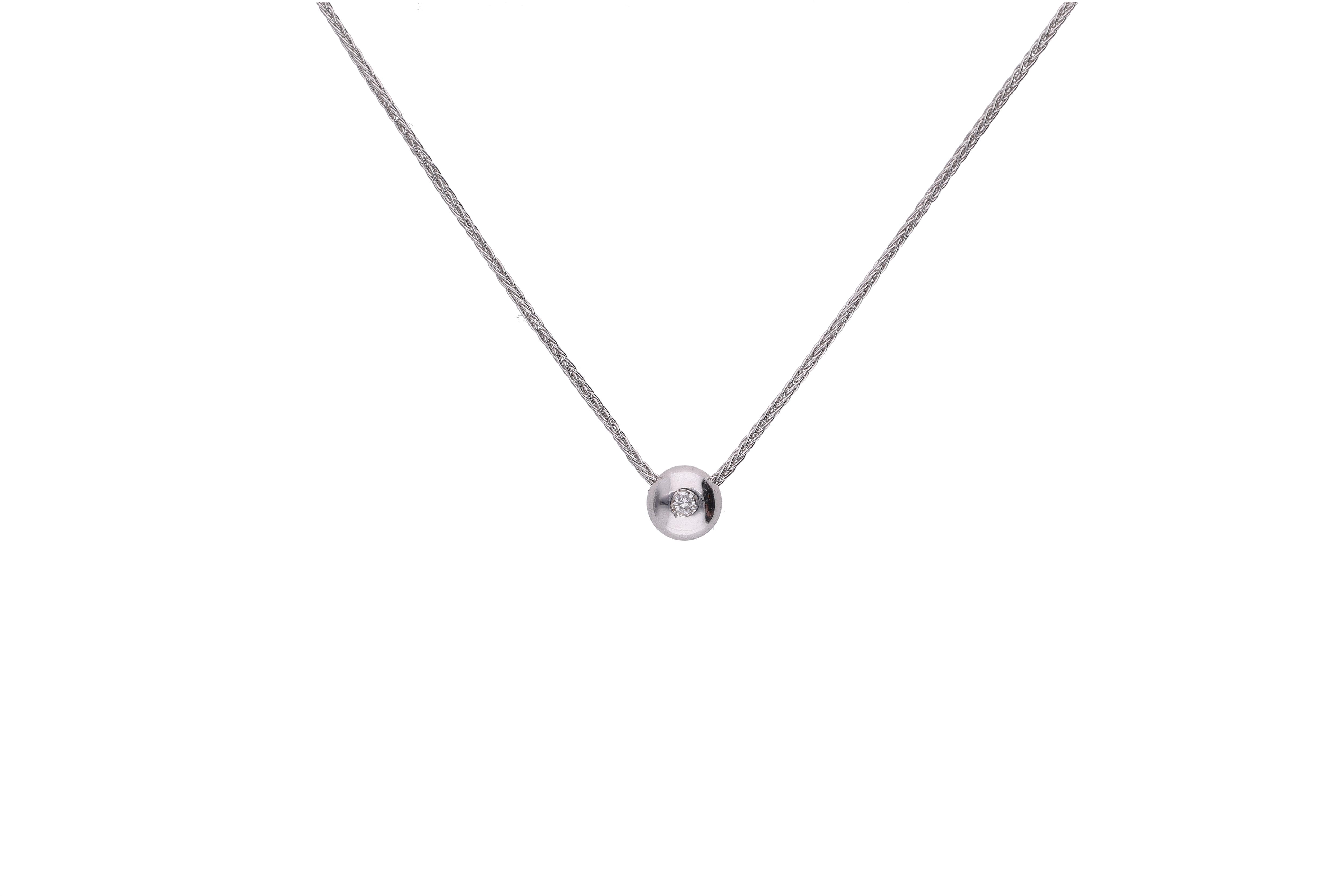 Collana con diamante - Asta Preziosi