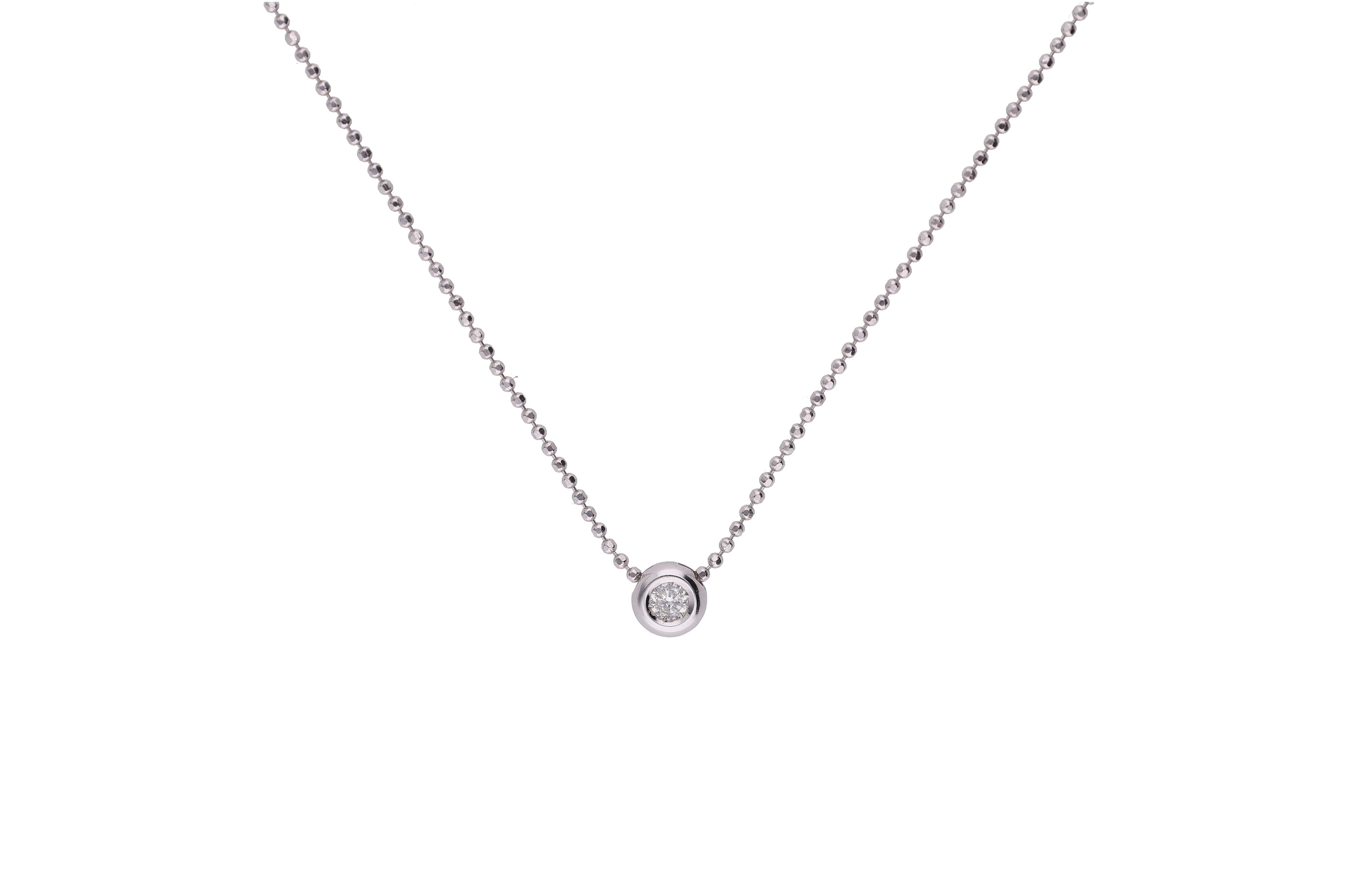 Collana con diamante - Asta Preziosi