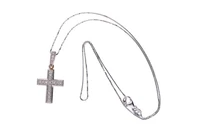 Collana e crocetta con diamanti - Asta Preziosi Collana e crocetta con diamanti - Asta Preziosi