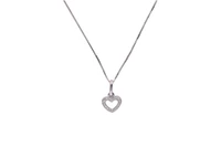 Collana e pendente a forma di cuore con diamanti - Asta Preziosi Collana e pendente a forma di cuore con diamanti - Asta Preziosi