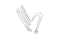 Collana e pendente a forma di cuore con diamanti - Asta Preziosi Collana e pendente a forma di cuore con diamanti - Asta Preziosi