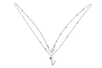 Collana e pendente a forma di V - Asta Preziosi