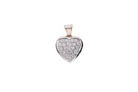 Pendente a forma di cuore con diamanti - Asta Preziosi Pendente a forma di cuore con diamanti - Asta Preziosi