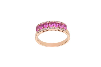 Anello con diamanti e pietre - Asta Preziosi