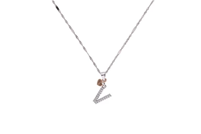 Collana e pendente a forma di V - Asta Preziosi