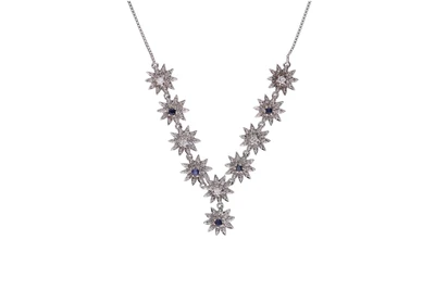 Collier con diamanti e pietre blu - Asta Preziosi Collier con diamanti e pietre blu - Asta Preziosi
