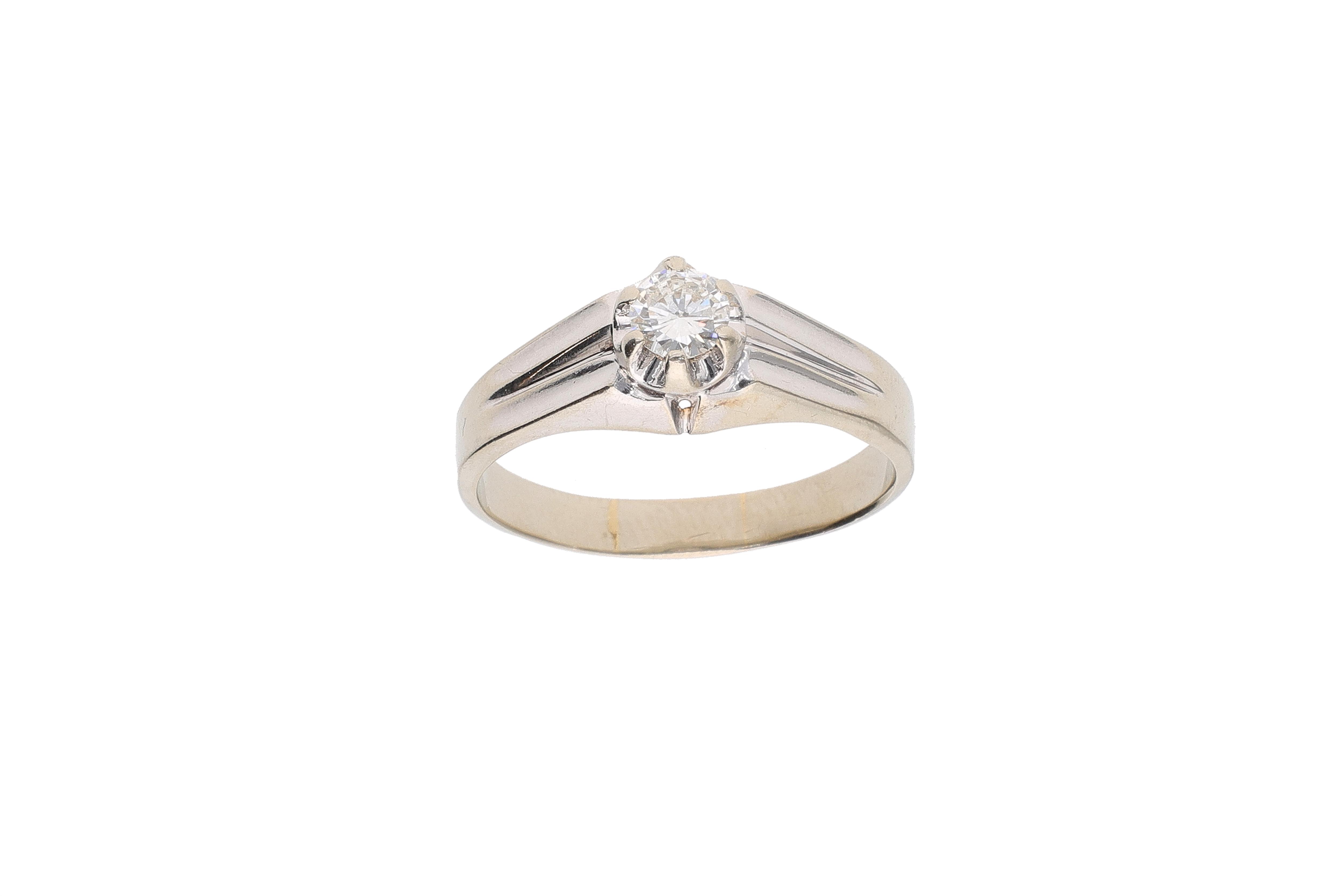 Anello con diamante - Asta Preziosi