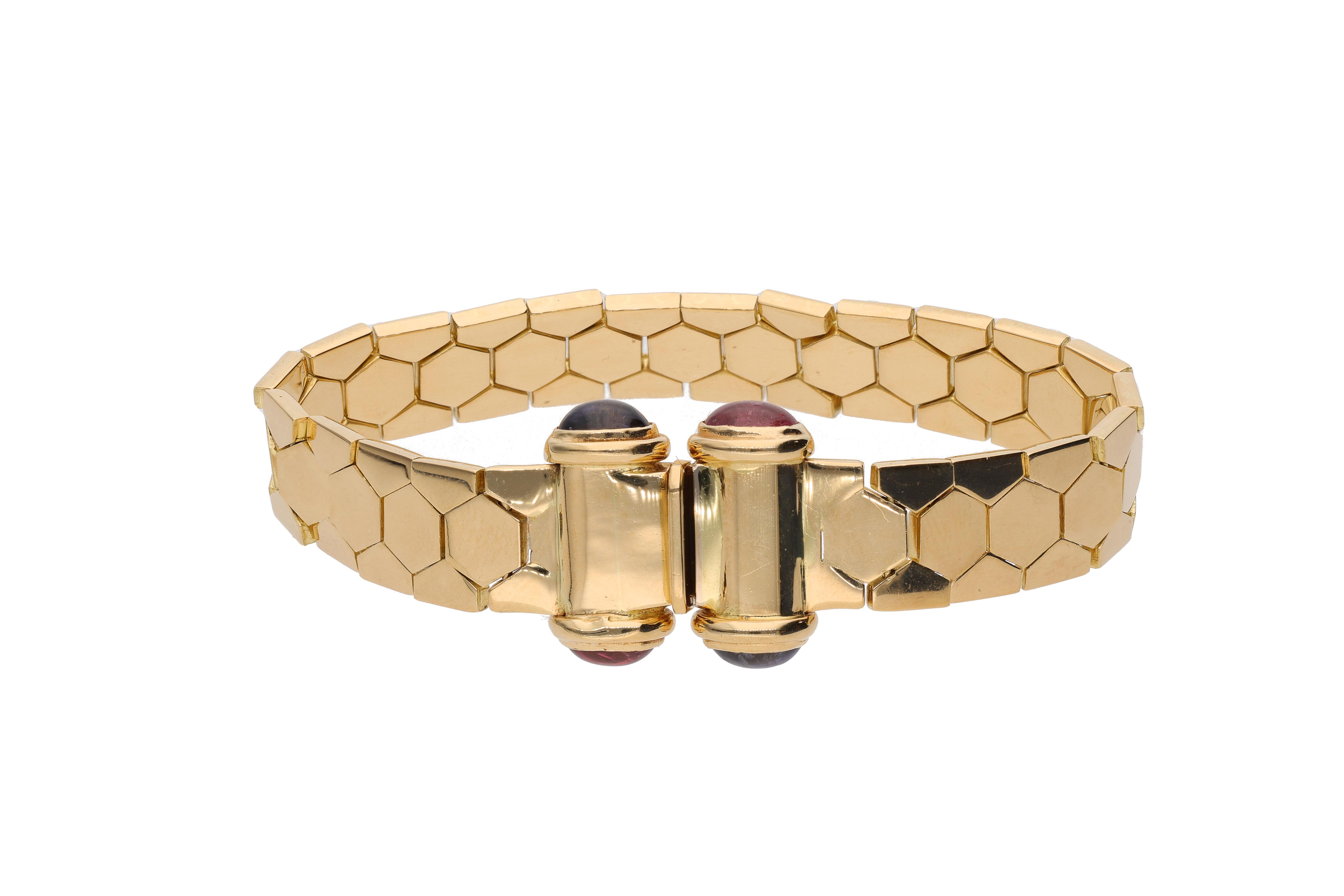 Bracciale con tormaline e pietre - Asta Preziosi