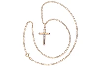 Collana con crocetta - Asta Preziosi Collana con crocetta - Asta Preziosi