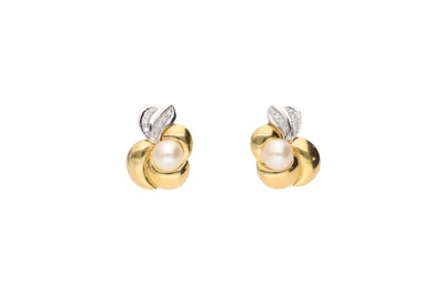 Orecchini con perle e diamanti - Asta Preziosi Orecchini con perle e diamanti - Asta Preziosi