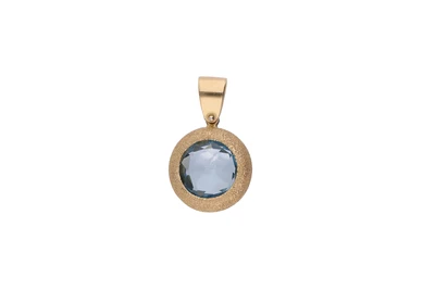 Pendente con topazio azzurro - Asta Preziosi