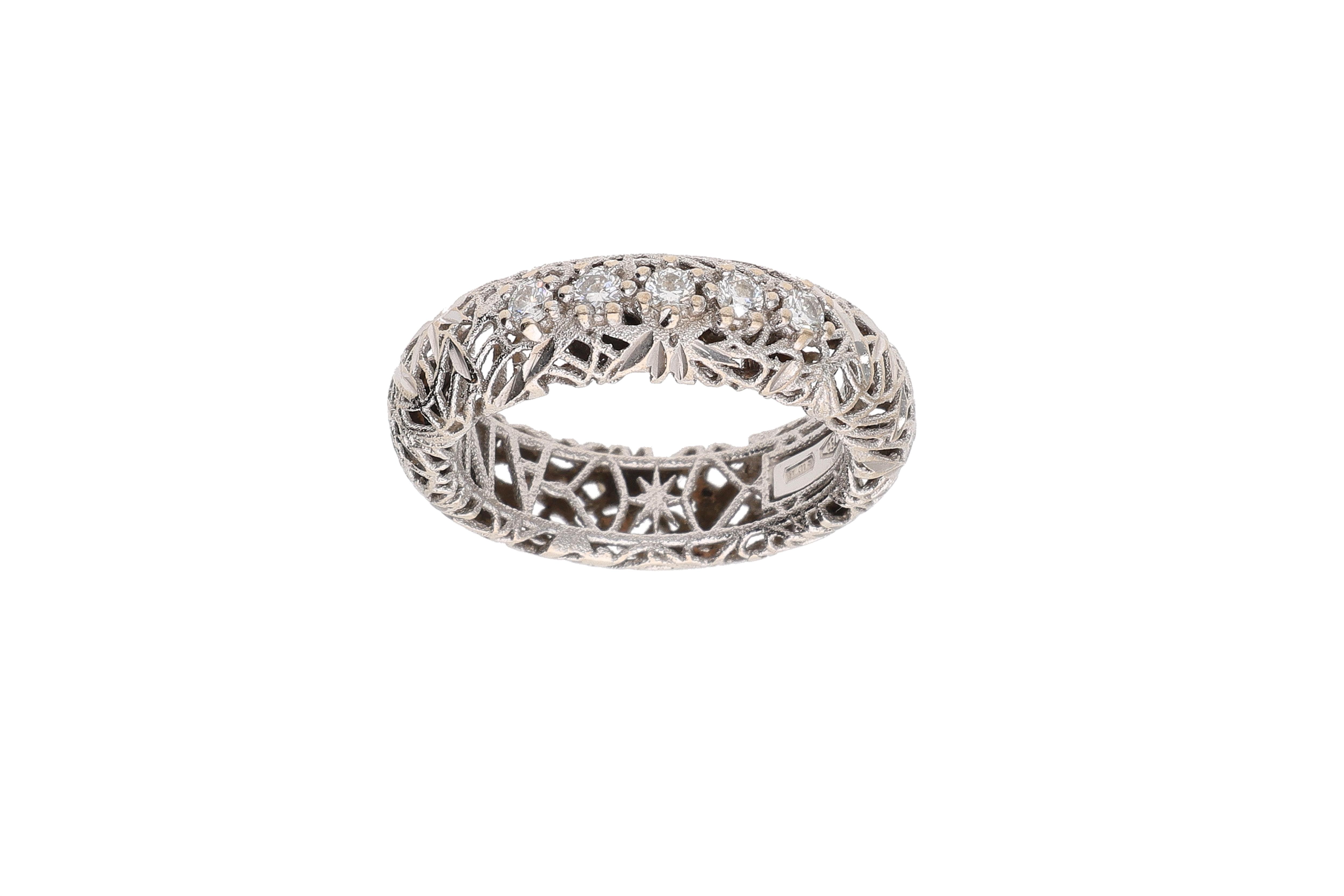 Anello con diamanti - Asta Preziosi