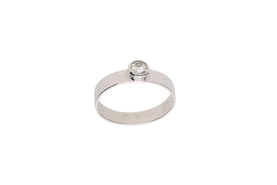 Anello con diamante - Asta Preziosi