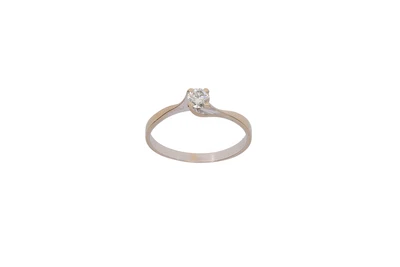 Anello con diamante - Asta Preziosi