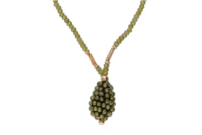 Collana con pietre verdi - Asta Preziosi