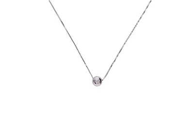 Collana e pendente con diamante - Asta Preziosi