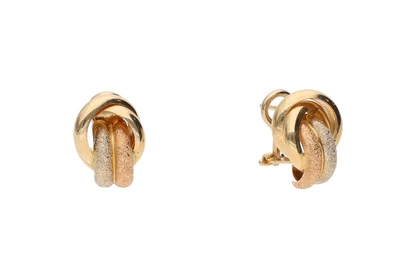 Paio di orecchini a nodo - Asta Preziosi