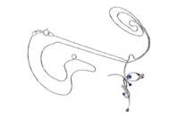 Collana con pendente di diamanti e zaffiri - Asta Preziosi