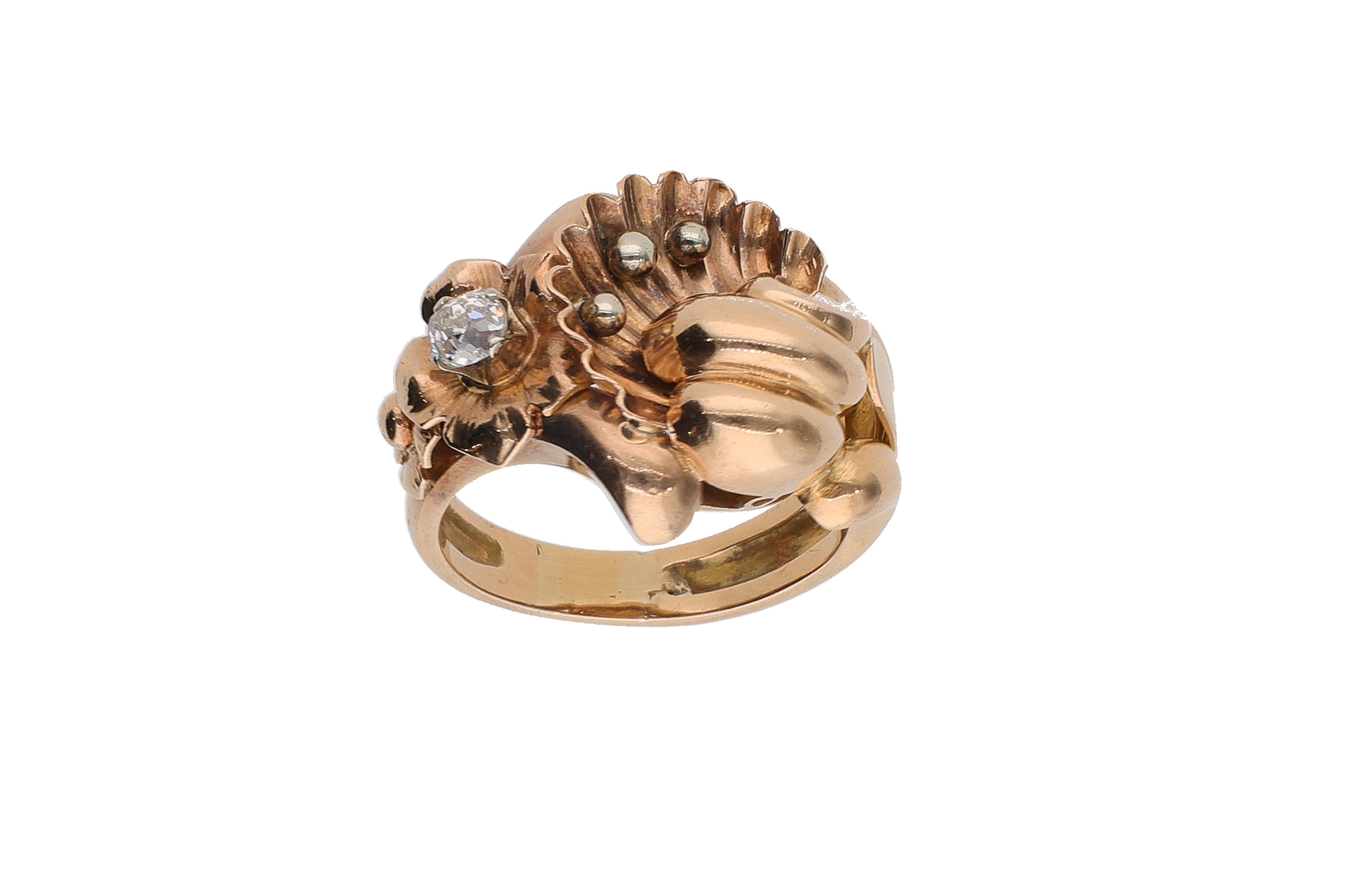 Anello con diamante - Asta Preziosi