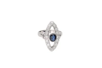 Anello con zaffiro e diamanti - Asta Preziosi Anello con zaffiro e diamanti - Asta Preziosi