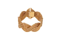 Bracciale con maglia a tessuto - Asta Preziosi Bracciale con maglia a tessuto - Asta Preziosi