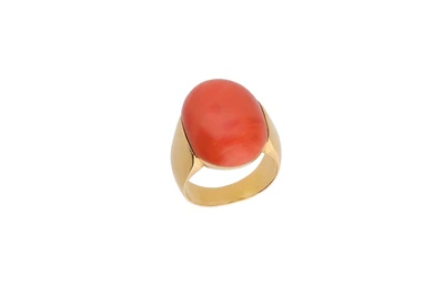 Anello con corallo - Asta Preziosi Anello con corallo - Asta Preziosi