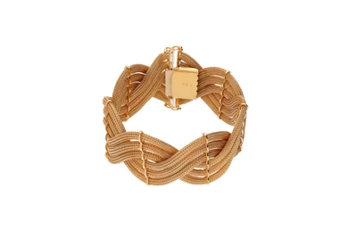 Bracciale con maglia a tessuto - Asta Preziosi Bracciale con maglia a tessuto - Asta Preziosi