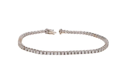 Bracciale tennis con diamanti - Asta Preziosi Bracciale tennis con diamanti - Asta Preziosi