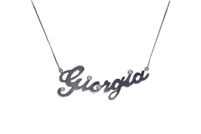 Collana con elemento centrale con diamanti - Asta Preziosi Collana con elemento centrale con diamanti - Asta Preziosi