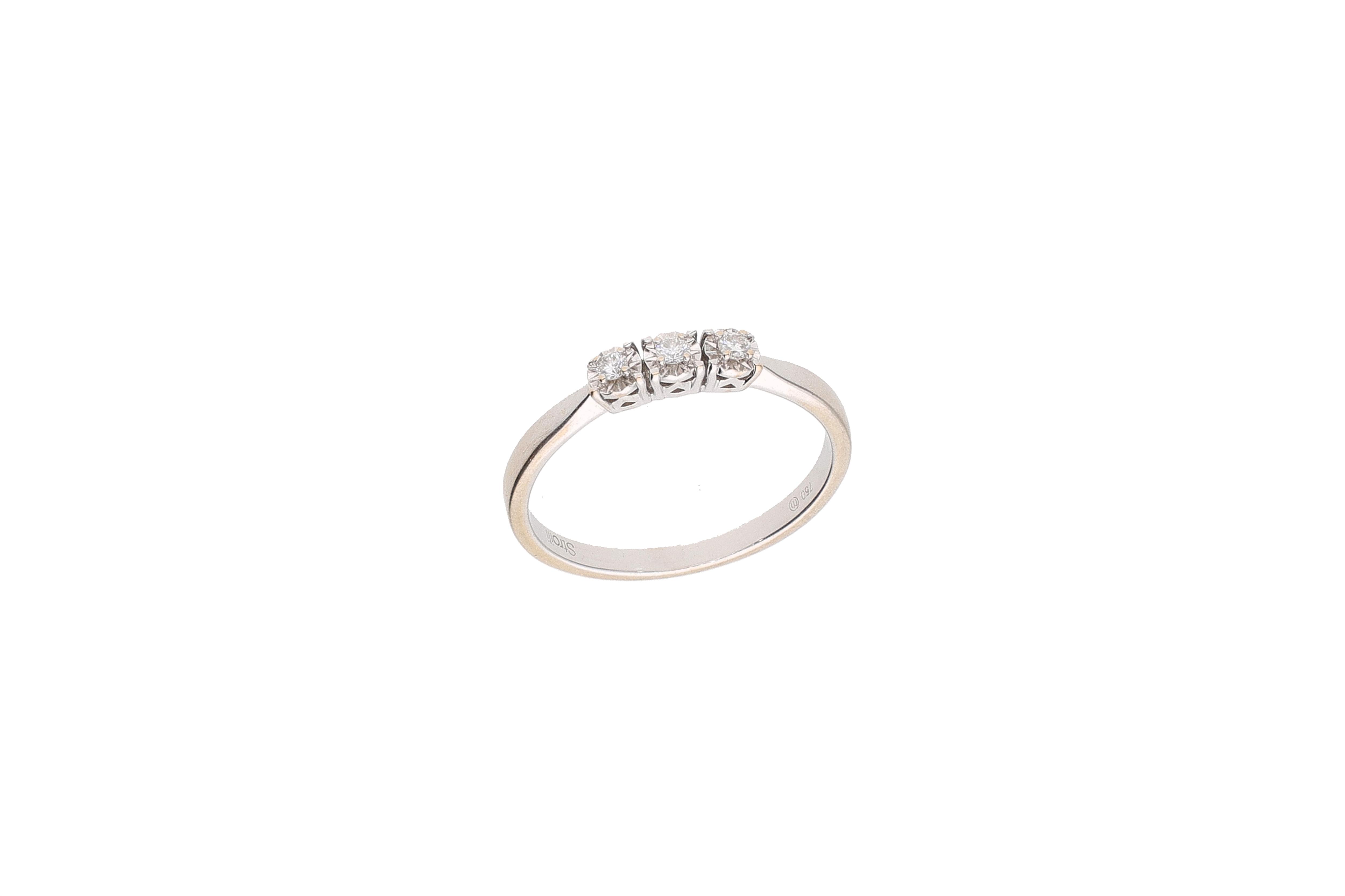 Anello trilogy con diamanti - Asta Preziosi