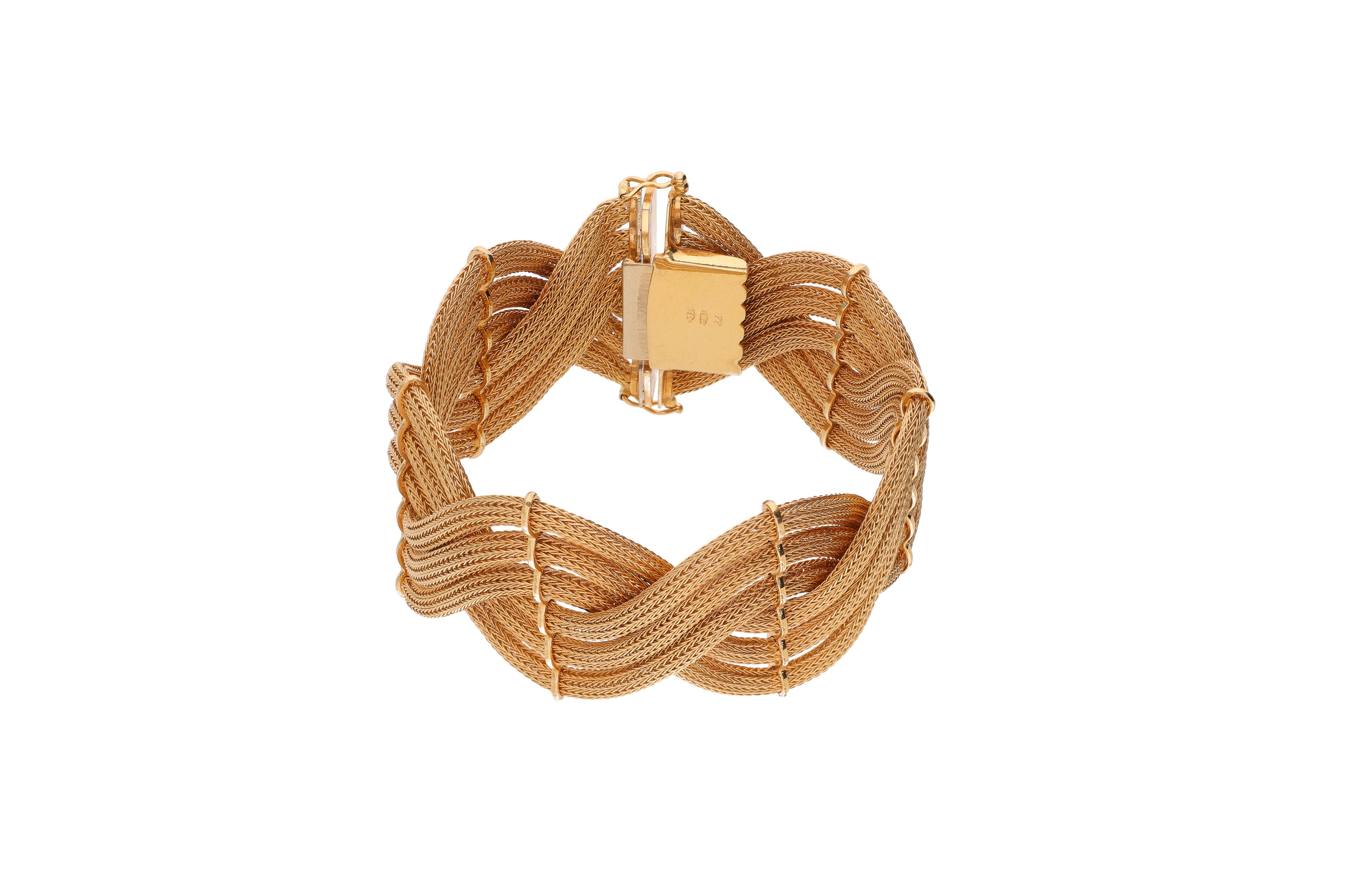 Bracciale con maglia a tessuto - Asta Preziosi