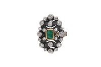 Anello con smeraldo e diamanti - Asta Preziosi Anello con smeraldo e diamanti - Asta Preziosi