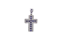 Ciondolo con diamanti e pietre blu - Asta Preziosi Ciondolo con diamanti e pietre blu - Asta Preziosi