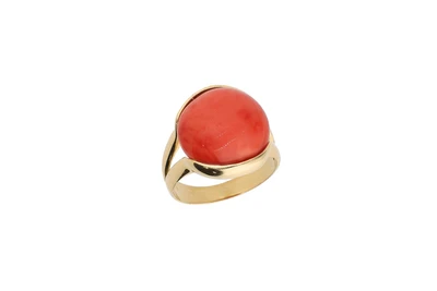 Anello con corallo - Asta Preziosi Anello con corallo - Asta Preziosi