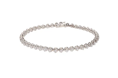 Bracciale tennis con diamanti - Asta Preziosi Bracciale tennis con diamanti - Asta Preziosi