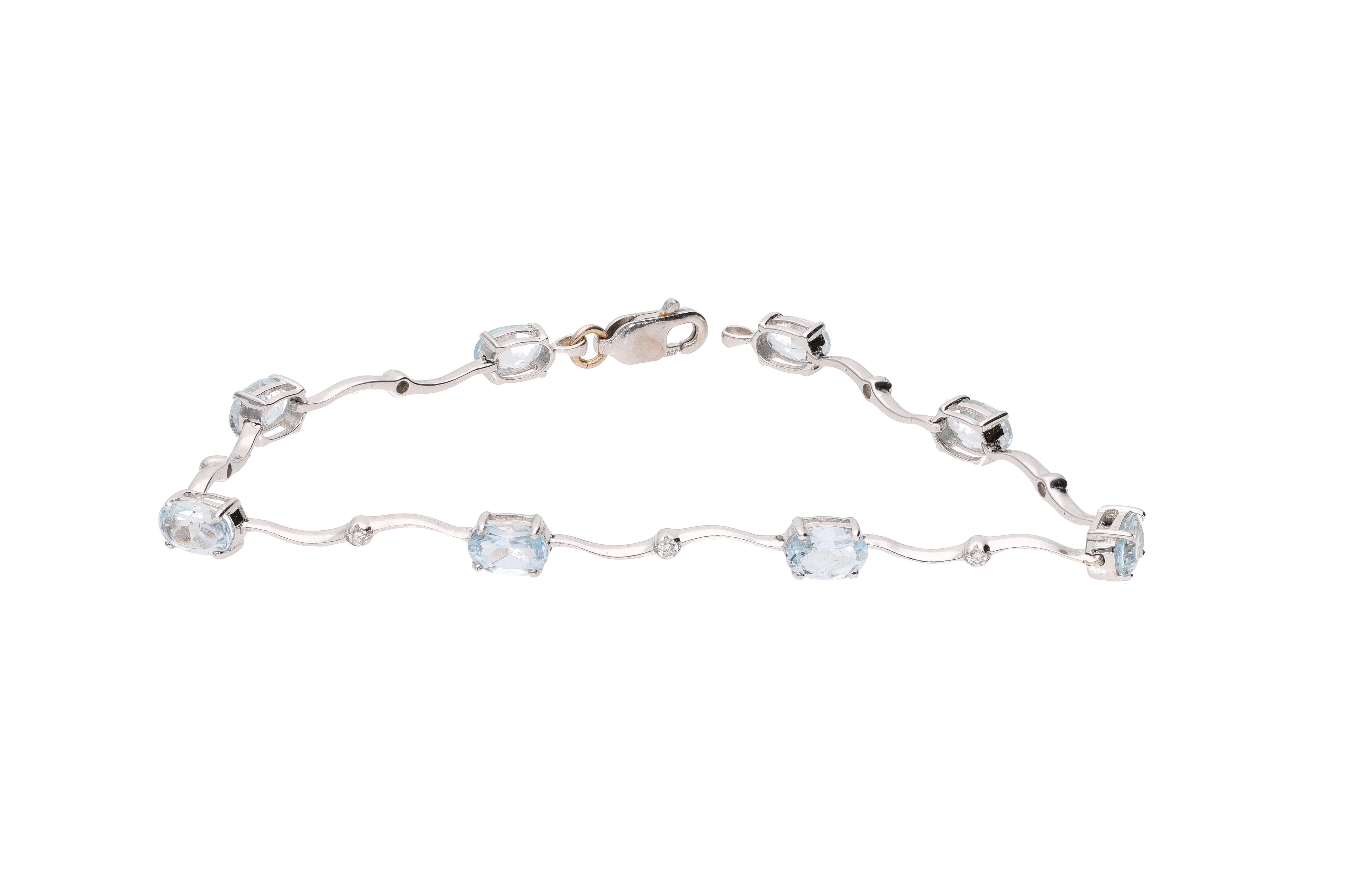 Bracciale con pietre e diamanti - Asta Preziosi