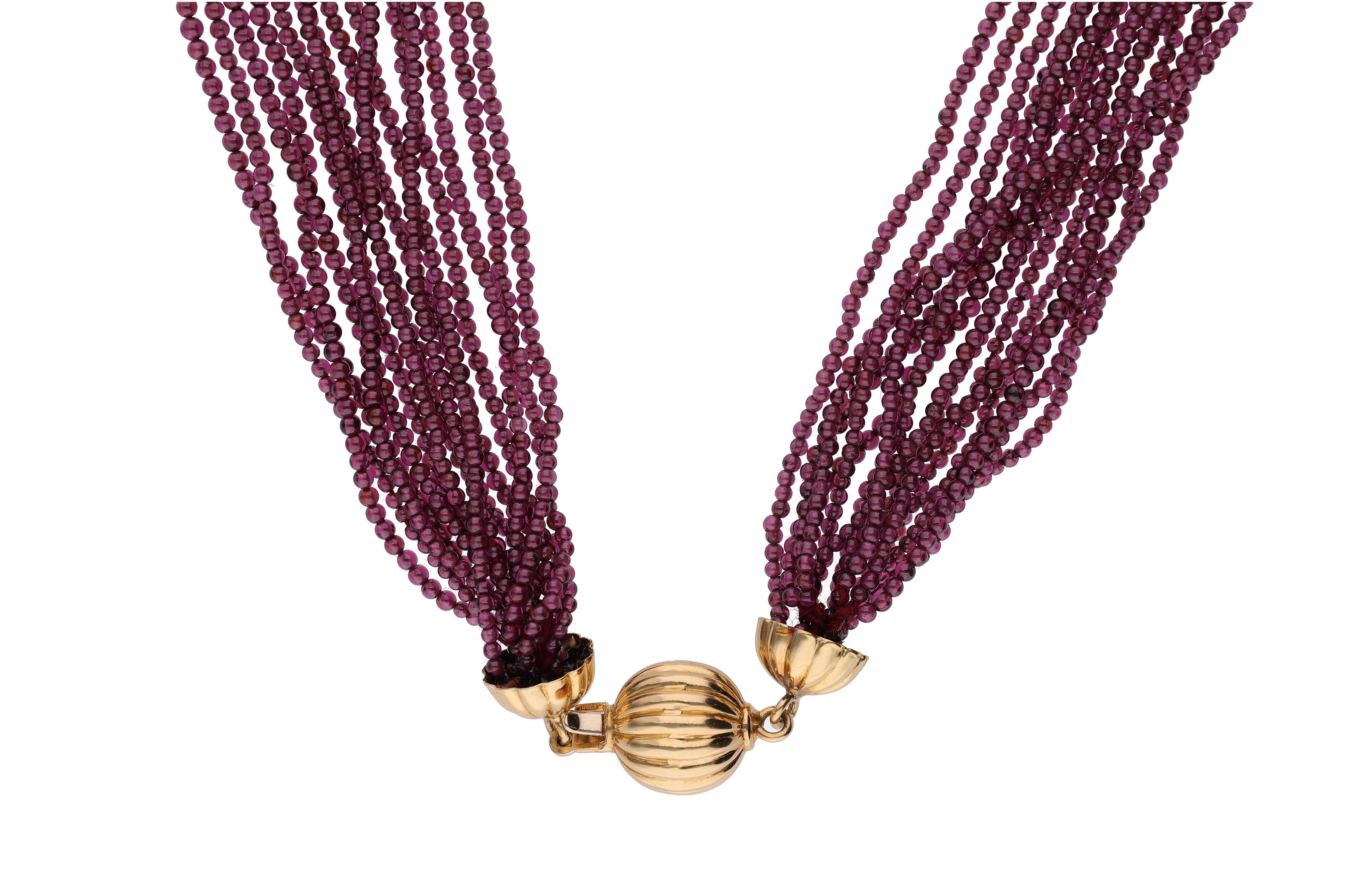Collana di granati - Asta Preziosi