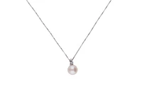 Anello e collier con diamanti e perle coltivate - Asta Preziosi Anello e collier con diamanti e perle coltivate - Asta Preziosi